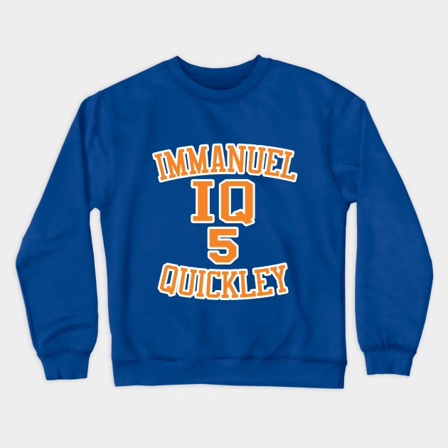 Immanuel Quickley New York Knicks Crewneck Sweatshirt by IronLung Designs